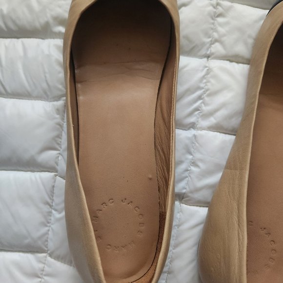 Marc by Marc Jacobs Tuxedo Black and Tan Leather Ballerina Shoes - Picture 12 of 16